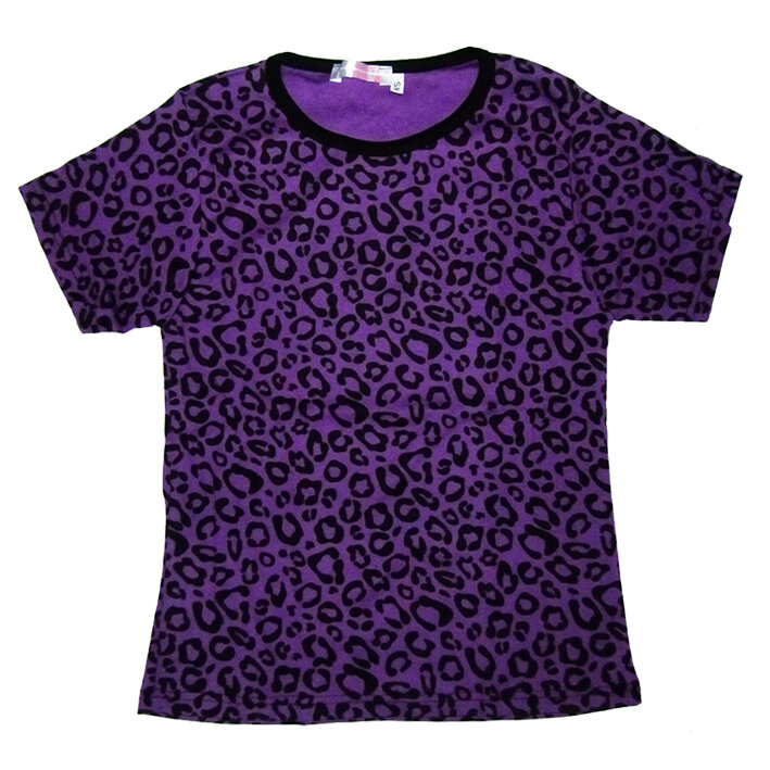 CAMISETA LEOPARDO MORADO